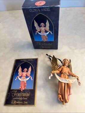Vintage Fontanini Gloria Angel Nativity Statue Italian
